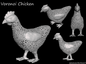 Voronoi Chicken  in White Natural Versatile Plastic