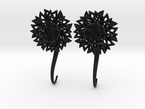 Plugs / gauges/ The Chrysanthemums 6 g (4 mm) in Black Natural Versatile Plastic