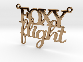 Foxy Flight Necklace in Polished Brass