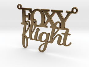 Foxy Flight Necklace in Polished Bronze