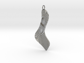 Texture #3 Pendant in Natural Silver