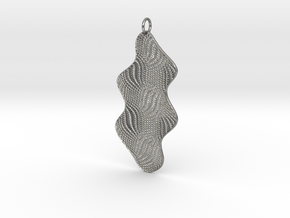 Texture #4 Pendant in Natural Silver