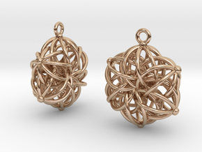Tangle Earrings in 14k Rose Gold Plated Brass