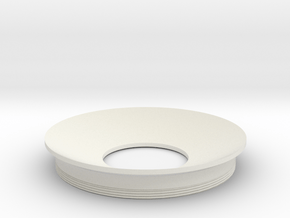 Lieberkuehn Reflector 58mm Dia. 25.4mm WD in White Natural Versatile Plastic