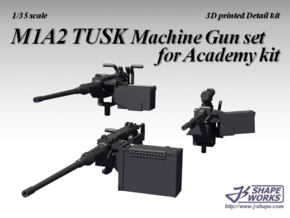 1/35 M1A2 TUSK Machine Gun set for Academy kit in Tan Fine Detail Plastic