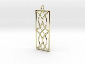 Sconce Pendant in 18k Gold Plated Brass