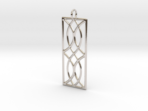 Sconce Pendant in Rhodium Plated Brass