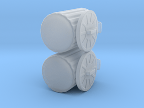generic trash cans for tabletop games in Tan Fine Detail Plastic