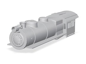 PRR E6 S Scale Boiler and Cab Shell in Tan Fine Detail Plastic