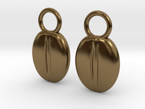 Coffeebean Pair in Polished Bronze