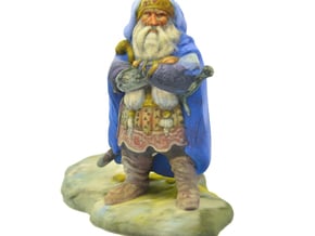 "Dwarf of Oak Shield" - 2.5 inches in Full Color Sandstone