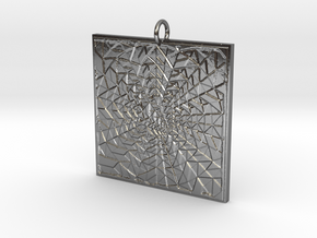 Portal Pendant in Fine Detail Polished Silver