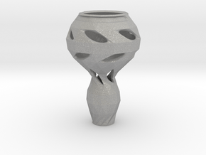 Geometrically Organic Vase in Aluminum