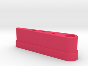 CSF#6 - 3 1/8" Long - Pinball Flipper Bat GB PKE in Pink Processed Versatile Plastic