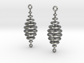 Ring-Stack Earrings in Natural Silver