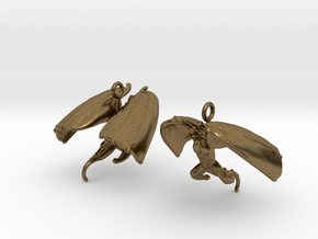 Draco Earring 1 in Natural Bronze
