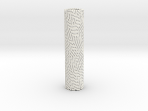 Reaction Diffusion Vase in White Natural Versatile Plastic
