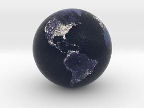 Earth at Night (1:80 Million scale) in Full Color Sandstone
