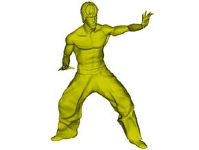 1/15 scale Bruce Lee fighting figure in Smooth Fine Detail Plastic