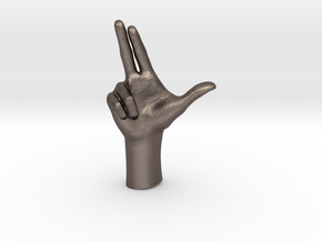 1/10 Hand 002 in Polished Bronzed Silver Steel