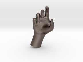 1/10 Hand 008 in Polished Bronzed Silver Steel
