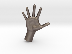 1/10 Hand 010 in Polished Bronzed Silver Steel
