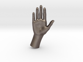 1/10 Hand 011 in Polished Bronzed Silver Steel