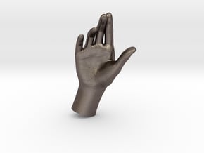 1/10 Hand 012 in Polished Bronzed Silver Steel