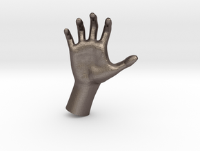1/10 Hand 015 in Polished Bronzed Silver Steel