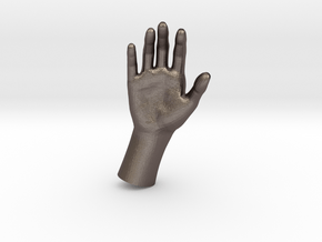 1/10 Hand 019 in Polished Bronzed Silver Steel