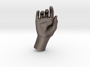 1/10 Hand 023 in Polished Bronzed Silver Steel