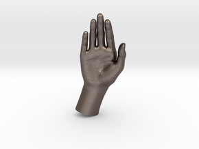 1/10 Hand 024 in Polished Bronzed Silver Steel
