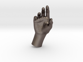 1/10 Hand 030 in Polished Bronzed Silver Steel