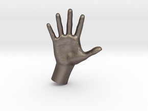1/10 Hand 028 in Polished Bronzed Silver Steel