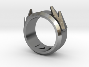 2016 Futuristic Ring in Polished Silver