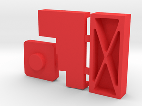 3d Printing PLASTIC in Red Processed Versatile Plastic