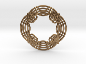 0551 Motion Of Points Around Circle (5cm) #028 in Natural Brass