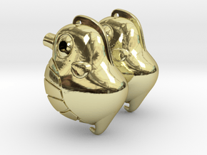 Sea Horse Earrings in 18k Gold Plated Brass