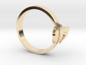 Toobis TagPro Ring in 14k Gold Plated Brass