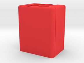 Square Speedlight Speed Loader in Red Processed Versatile Plastic