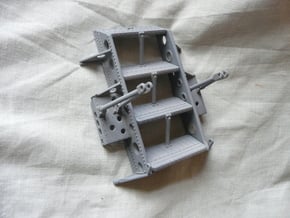 Seaking Step Assembly  in White Processed Versatile Plastic