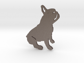 French Bulldog in Polished Bronzed Silver Steel
