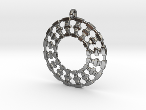 Treyu Pendant in Polished Silver