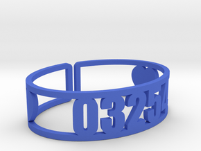 Robindel Zip Cuff in Blue Processed Versatile Plastic