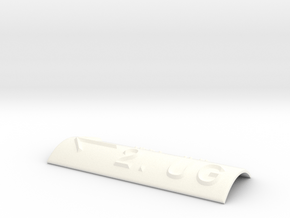 2.UG mit Pfeil nach links in White Processed Versatile Plastic