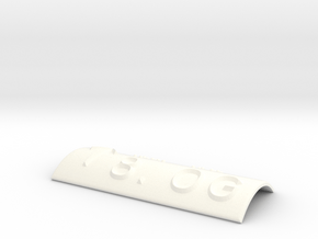 8.OG mit Pfeil nach oben in White Processed Versatile Plastic