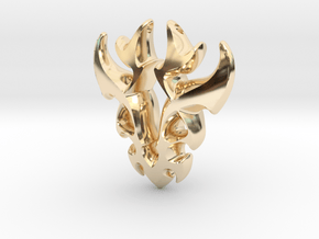 Antler Pendant in 14k Gold Plated Brass