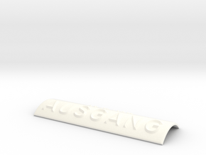 AUSGANG in White Processed Versatile Plastic