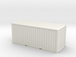 20' ISO Container (1:64) in White Natural Versatile Plastic