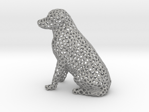 Voronoi Labrador Retriever Dog (Medium) in Aluminum
